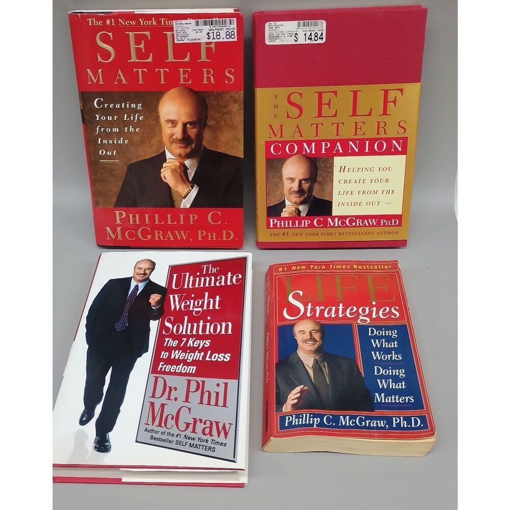 Lot of 4 Dr Phil Books ~ Weight Loss ~ Self Matters ~ Life Strategies